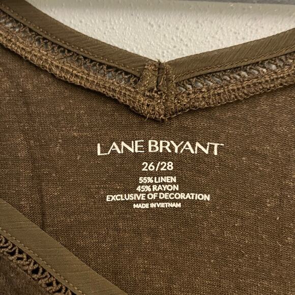 Lane Bryant Linen Blend T-Shirt - Picture 2 of 2